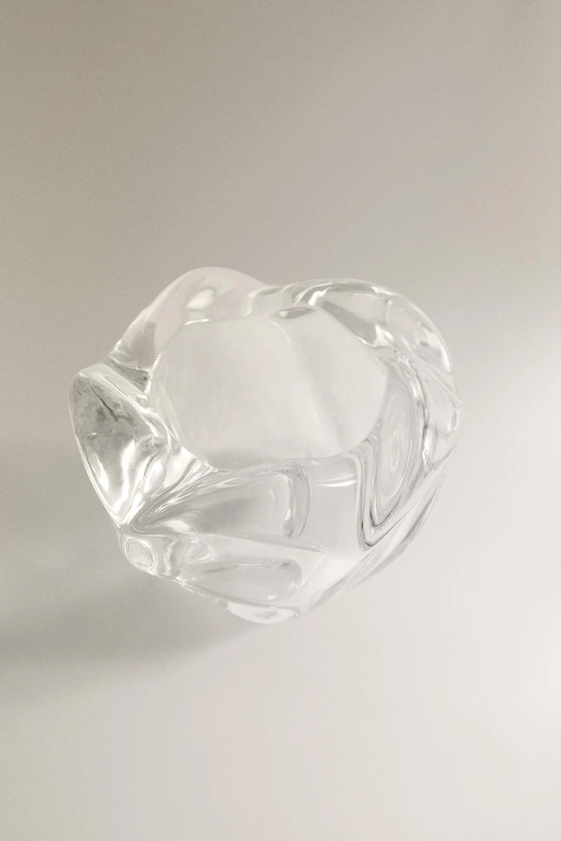 PORTE-BOUGIE VERRE ÉPAIS
