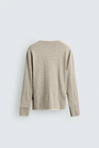PULL RAYURES MÉLANGE COTON