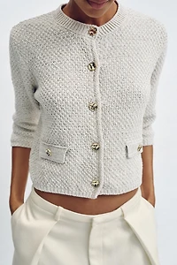 FRENCH SLEEVE CARDIGAN