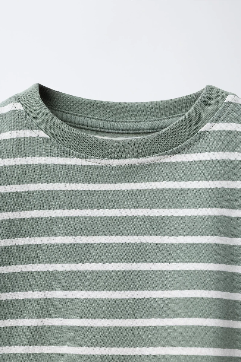 TWO-PACK OF SOLID AND STRIPED T-SHIRTS