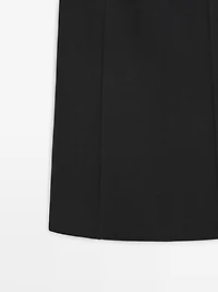 Wool blend mini dress