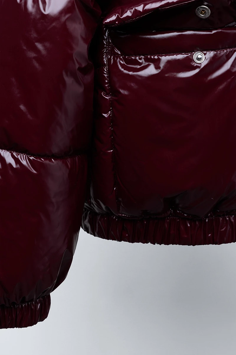 VESTE REMBOURRÉE FINITION BRILLANTE