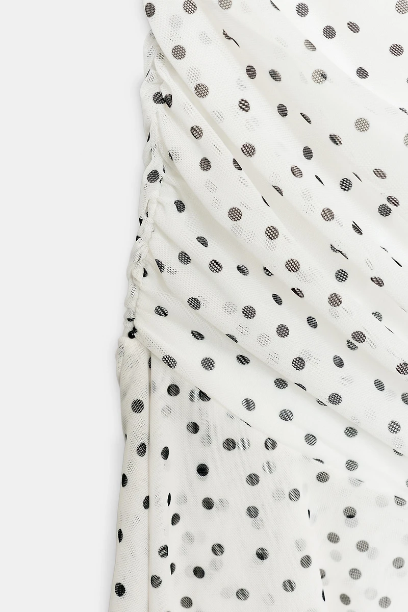 POLKA DOT MIDI DRESS
