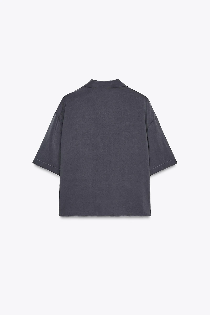 FLOWY SHORT SLEEVE SHIRT