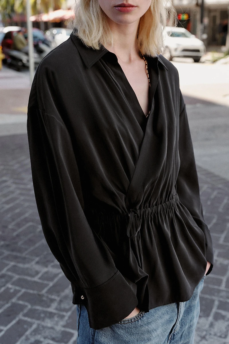 FLOWY SAFARI SHIRT