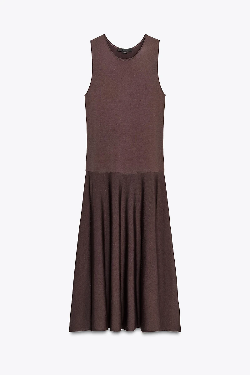 KNIT MIDI DRESS