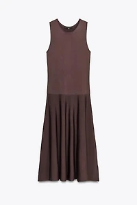 KNIT MIDI DRESS