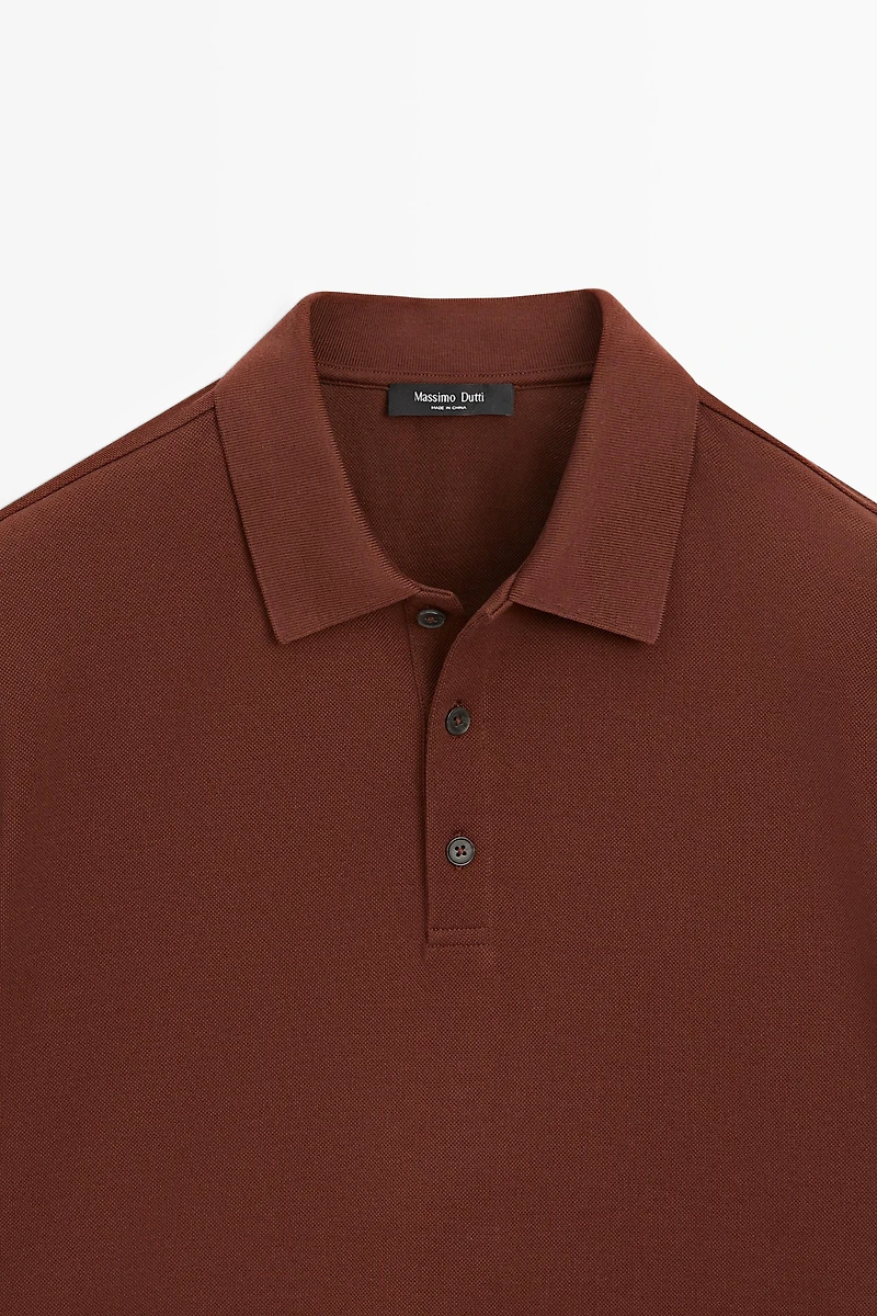 100% cotton short sleeve polo shirt