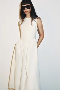 COMBINATION MIDI DRESS