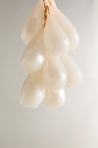 SET OF PEARLY CLUSTER CHRISTMAS CANDLES (SET OF 10)
