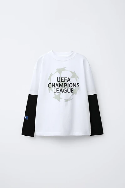 UEFA CHAMPIONS LEAGUE ® DOUBLE SLEEVE T-SHIRT
