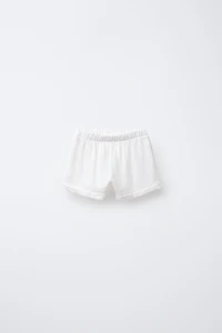 PLAIN COMBINATION BERMUDA SHORTS