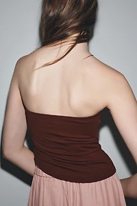 ASYMMETRIC STRAPLESS TOP