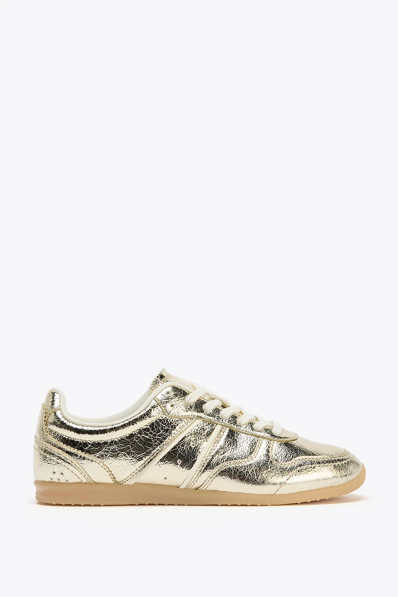 METALLIC EFFECT SNEAKERS
