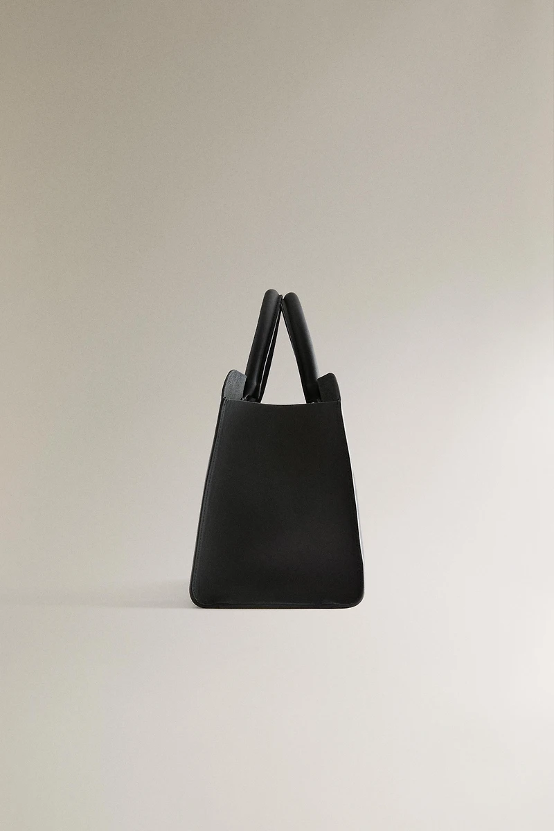 LEATHER MINI SHOPPER BAG