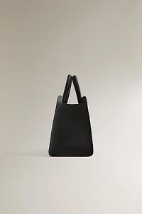 LEATHER MINI SHOPPER BAG