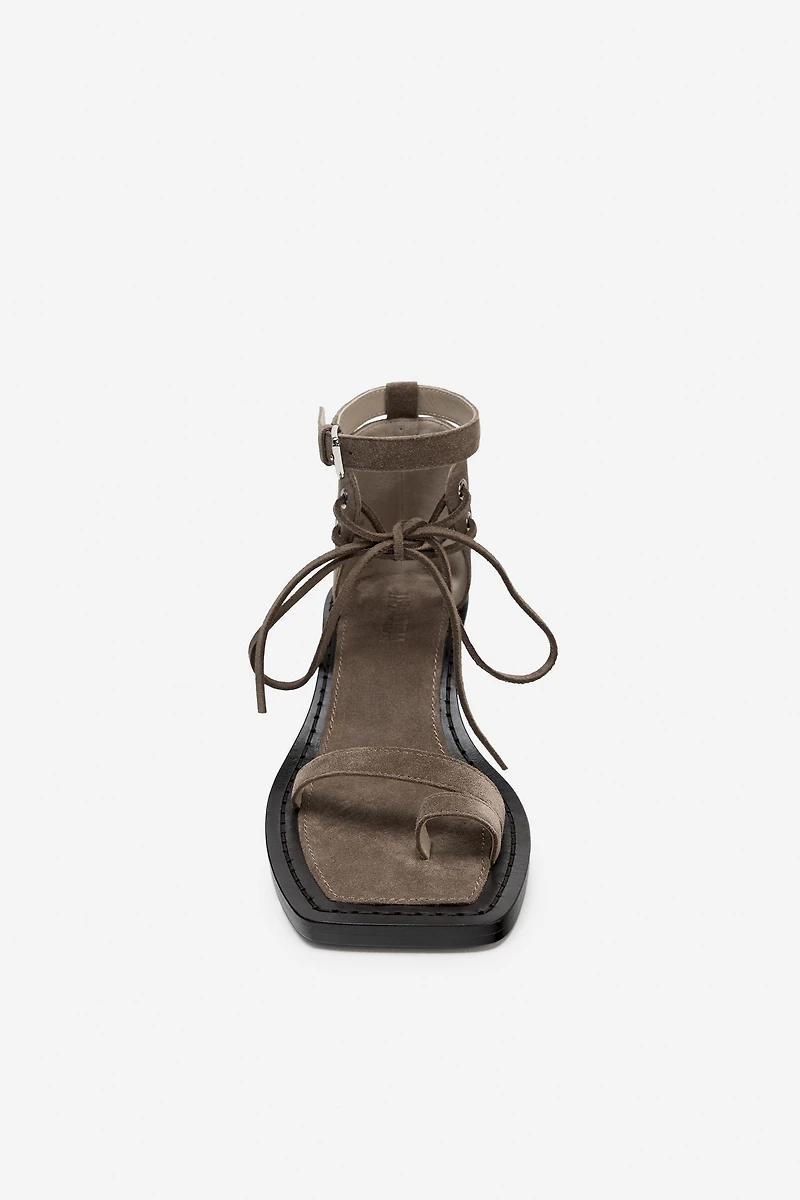 LEATHER HEELED SANDALS - THE ITEM ZARA WOMAN