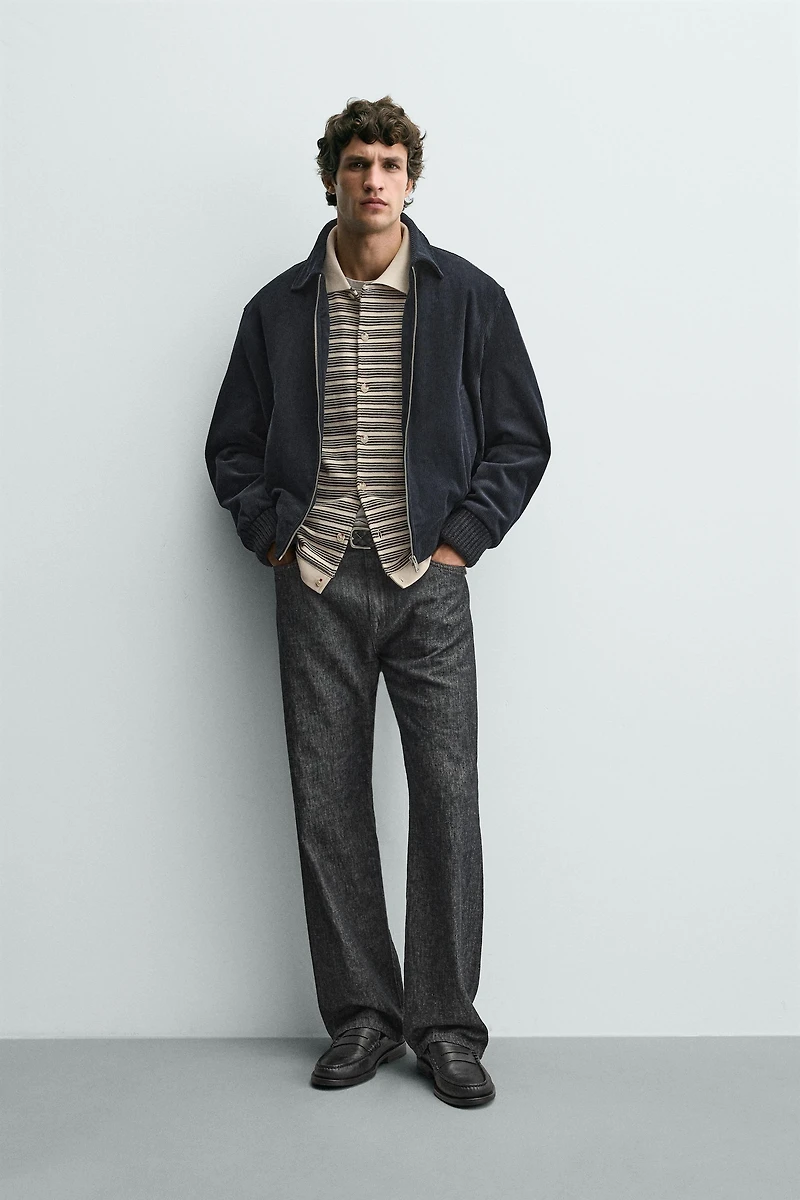 VESTE REMBOURRÉE EN VELOURS CÔTELÉ