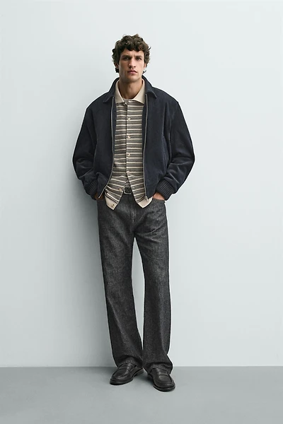 VESTE REMBOURRÉE EN VELOURS CÔTELÉ