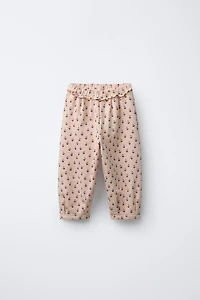 PLUSH BALLOON FLORAL PANTS