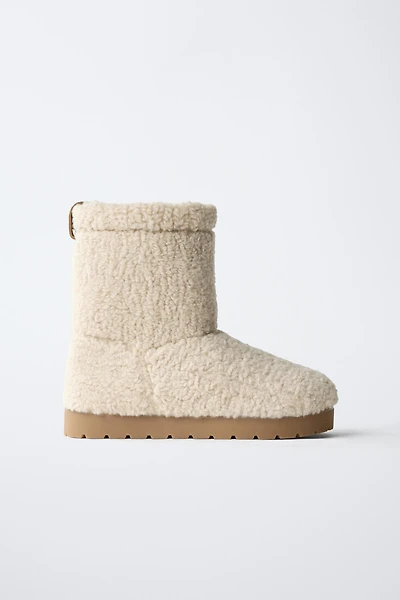 FLEECE ANKLE BOOTS