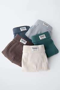 2-6 YEARS/ FIVE-PACK OF LABEL BOXERS