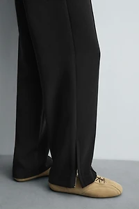 FLOWY ZIPPERED PANTS