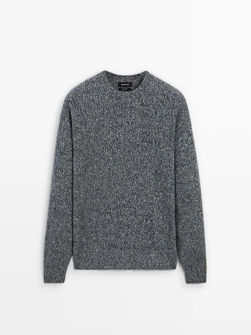 Pull col rond 100 % cachemire