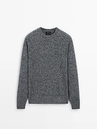 Pull col rond 100 % cachemire