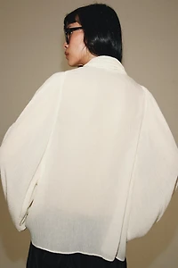 ZW COLLECTION TIE-NECK SHIRT