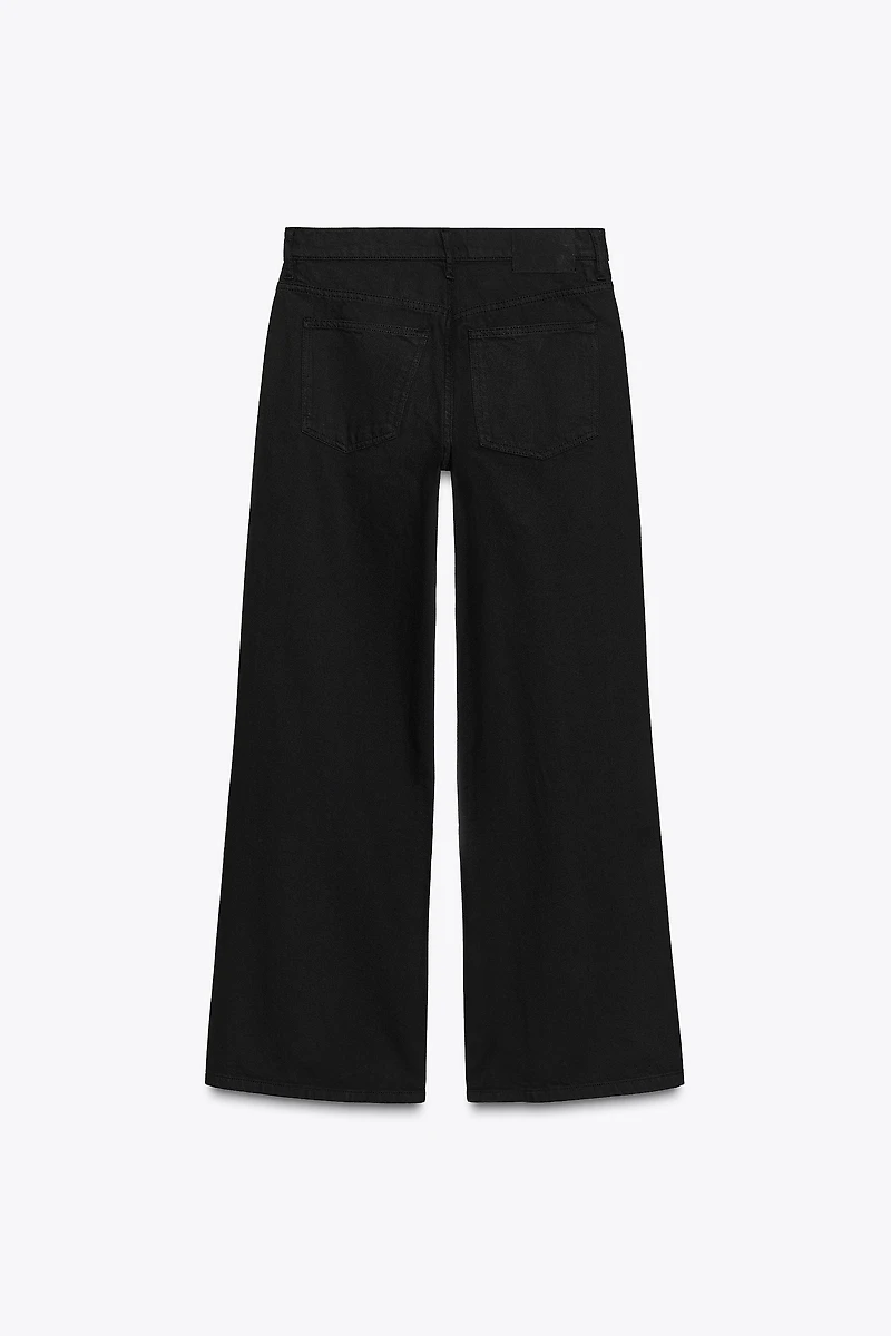 ZW COLLECTION WIDE LEG LOW RISE JEANS