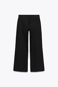 ZW COLLECTION WIDE LEG LOW RISE JEANS