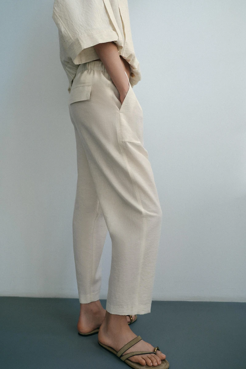 ELASTIC WAISTBAND PANTS