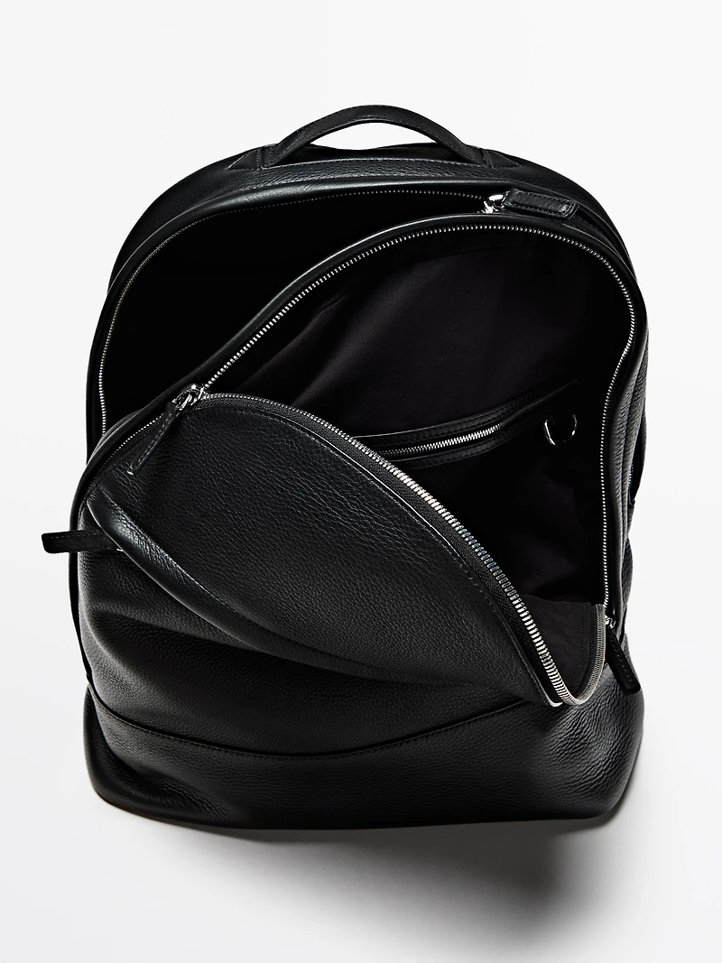 Nappa leather backpack