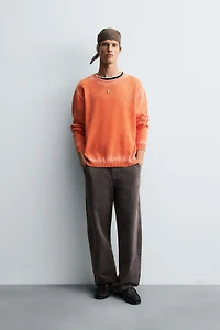 WASHED COTTON SWEATER