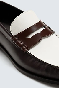 LEATHER PENNY LOAFERS