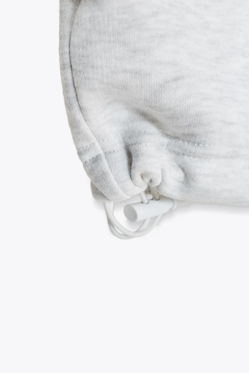 ADJUSTABLE HEM STRAIGHT BASIC FLEECE PANTS
