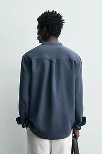 RELAXED FIT LINEN - COTTON SHIRT