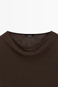 Asymmetric cotton cape