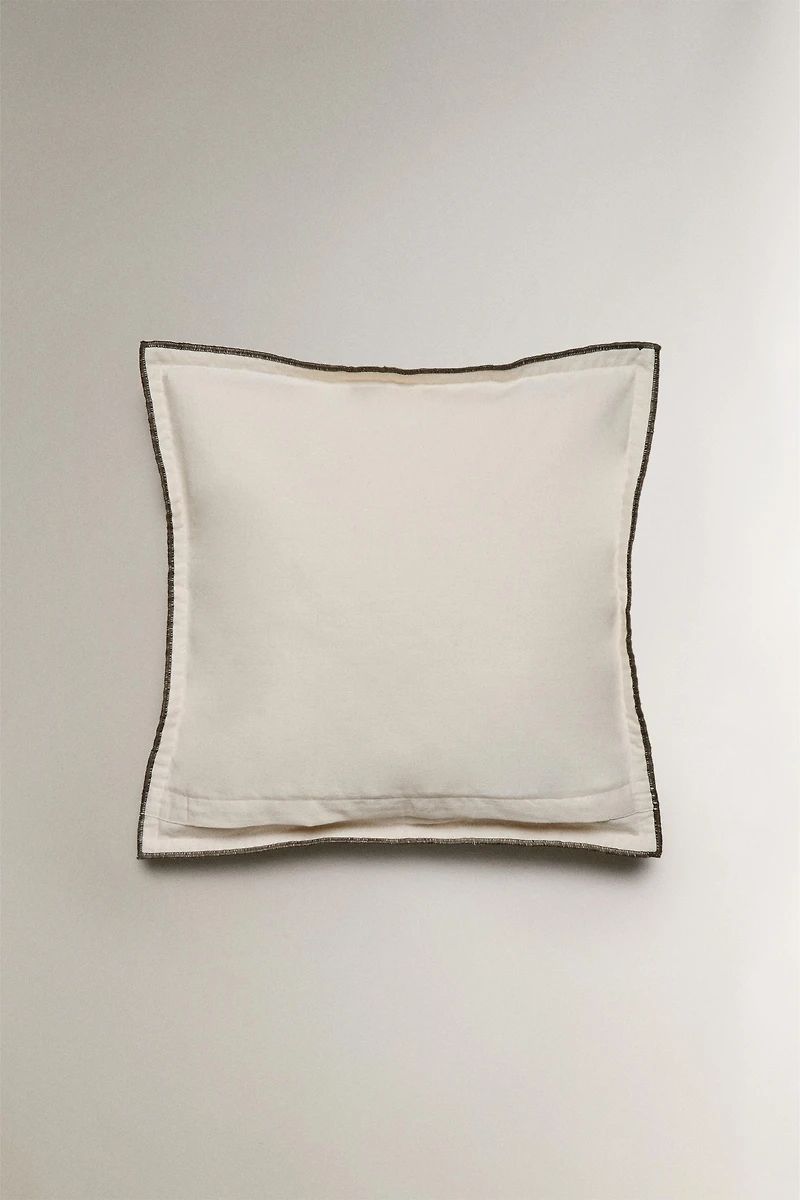 FLORAL PRINT THROW PILLOW COVER