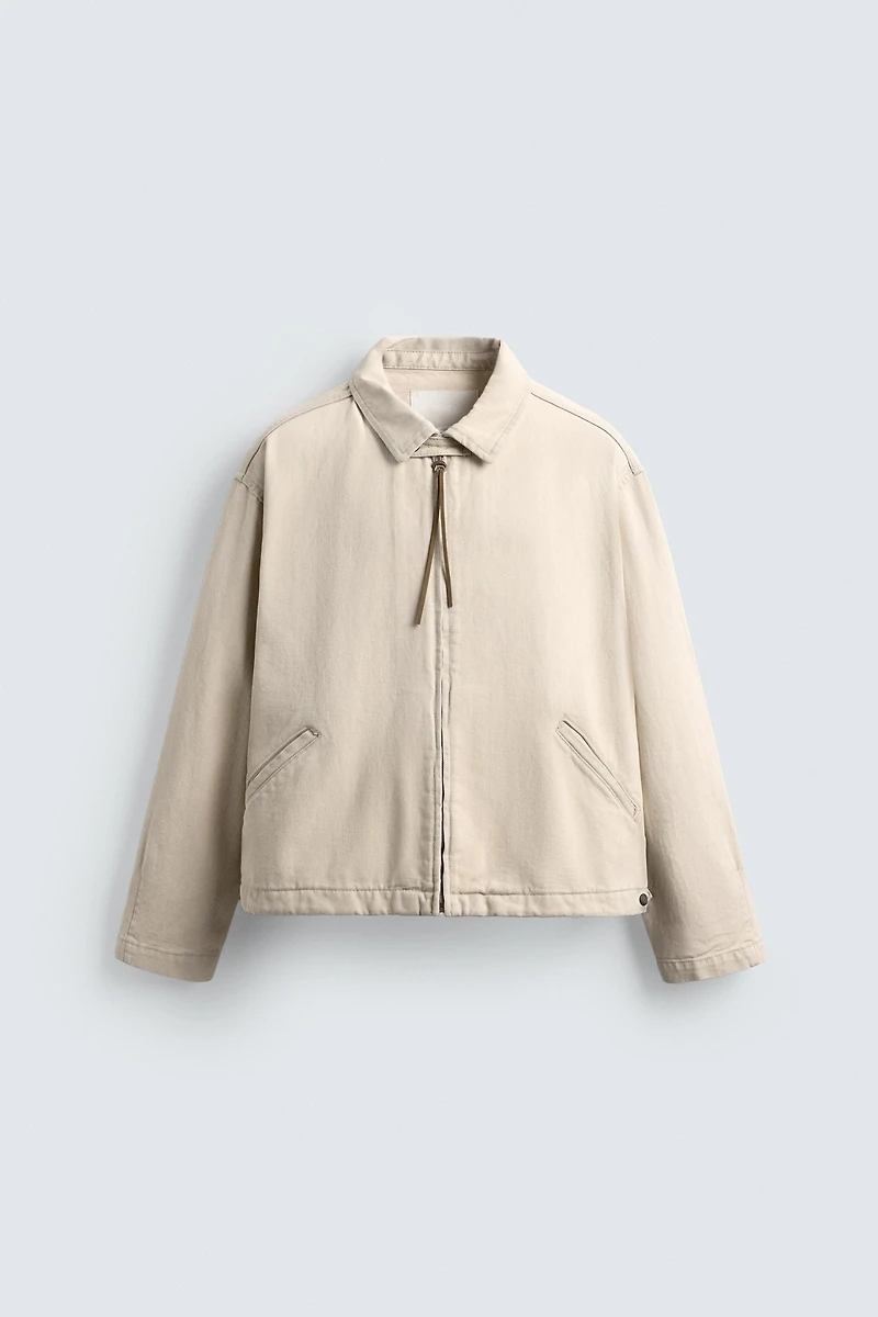 DENIM ZIP-UP JACKET