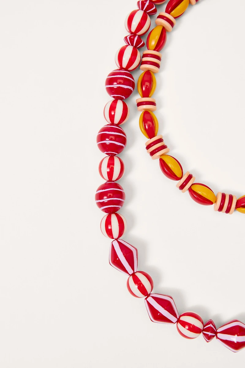 LOT DE 2 COLLIERS RAYURES ÉDITION LIMITÉE