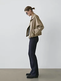 High waist bell bottom skinny jeans