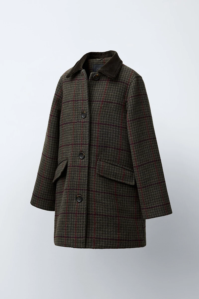 PLAID CLOTH COAT