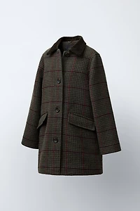 PLAID CLOTH COAT