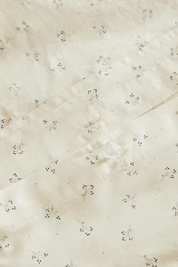 CHILDREN'S COTTON DUVET COVER WITH MINI FLOWER DESIGN