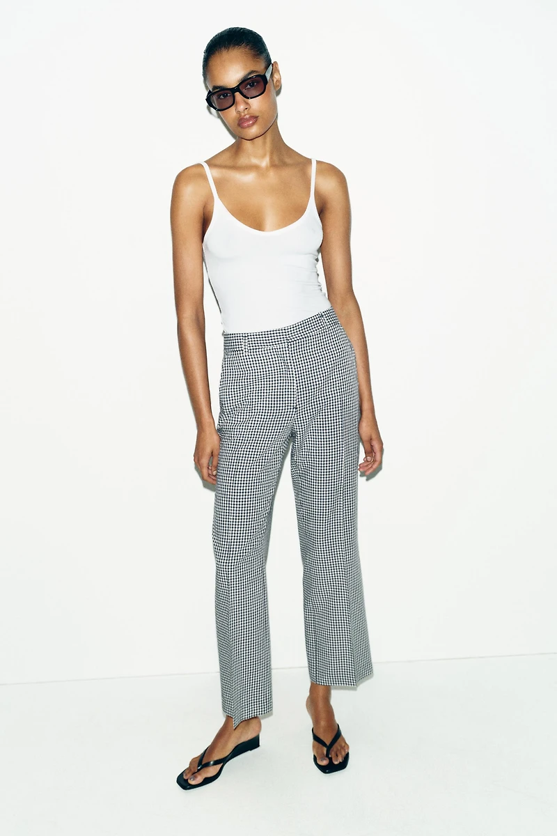 GINGHAM PANTS