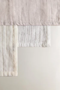 MOUSSELINES BÉBÉ LAPINS (LOT DE 3)