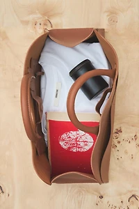 LEATHER MINI TOTE BAG