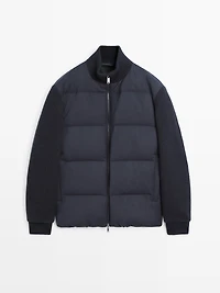Blend knit puffer jacket
